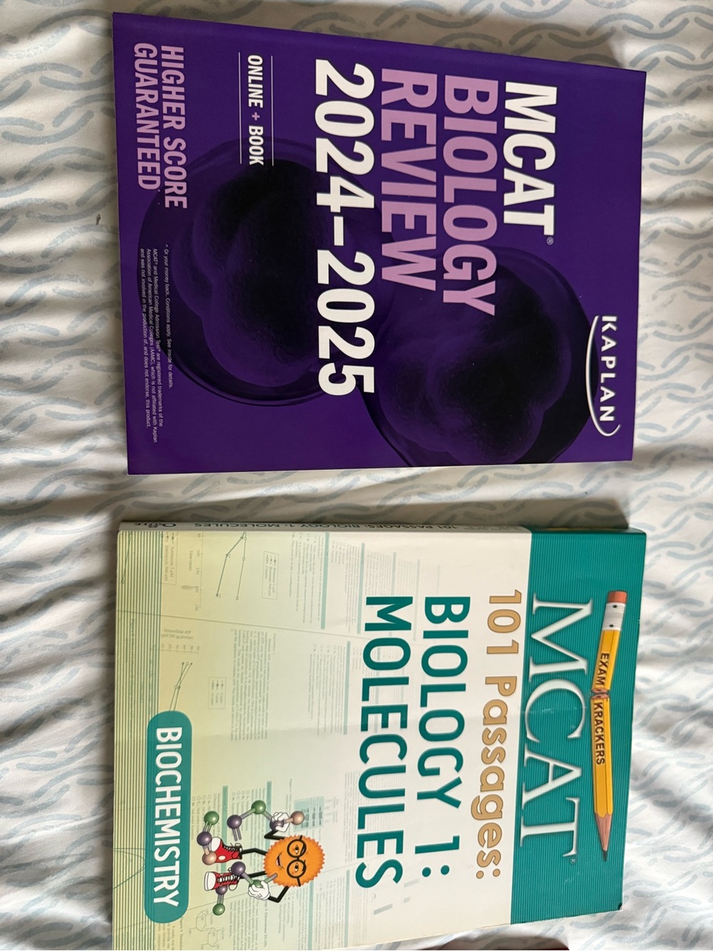 NEW MCAT Prep Book Bundle Kaplan & Examkrackers – 3 Books